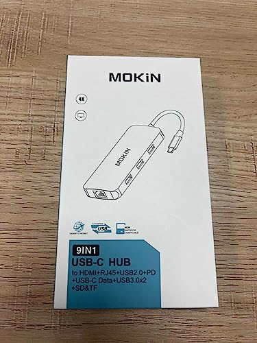 9-in-1 USB-C Hub for Laptops with 4K HDMI