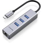 LENTION USB C Hub with Ethernet and 3 Ports