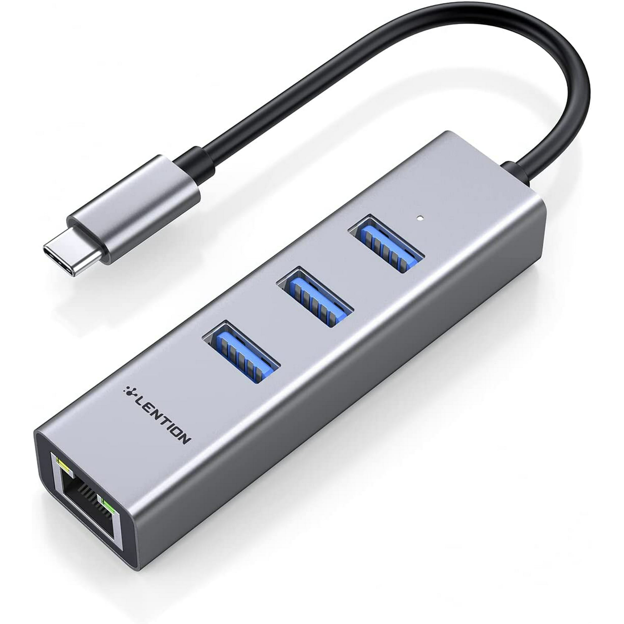 LENTION USB C Hub with Ethernet and 3 Ports