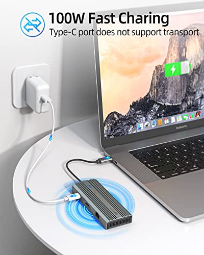 SANZANG 8-in-1 USB-C Hub with HDMI & Ethernet