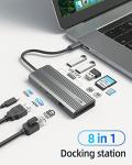 SANZANG 8-in-1 USB-C Hub with HDMI & Ethernet