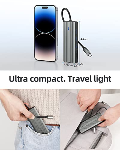 SANZANG 8-in-1 USB-C Hub with HDMI & Ethernet