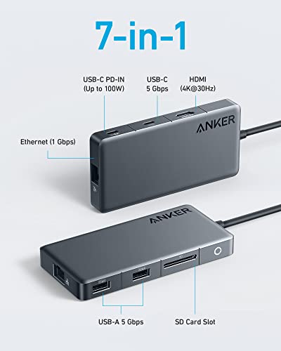 Anker 341 USB-C Hub: 7-in-1, 4K HDMI