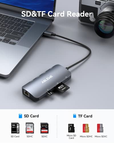 ABLEWE 8-in-1 USB-C Hub with HDMI and Ethernet