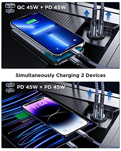 MRGLAS 90W Mini USB-C Car Charger