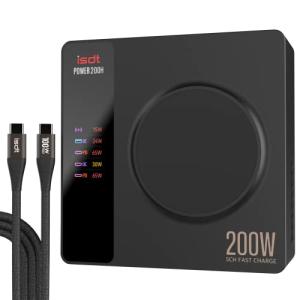 ISDT 200W USB-C Charger with Wireless Charging