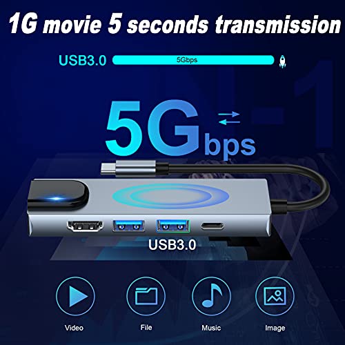 5-in-1 USB-C Multiport Docking Station