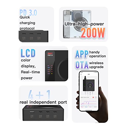 ISDT 200W USB-C Charger with Wireless Charging