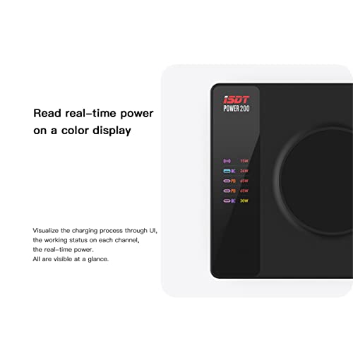ISDT 200W USB-C Charger with Wireless Charging