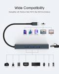 Elexlinco USB C Hub with 4 USB 3.0 Ports
