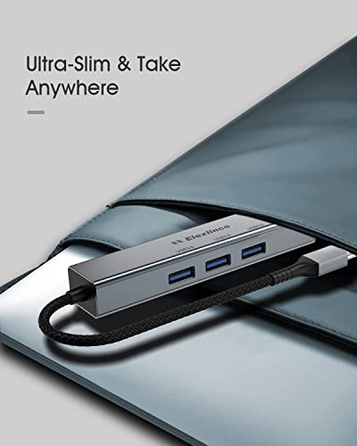 Elexlinco USB C Hub with 4 USB 3.0 Ports