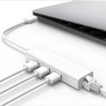 USB-C to Gigabit Ethernet Adapter Hub for MacBook