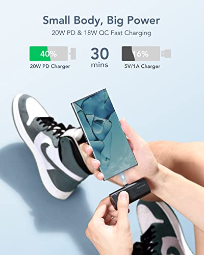 Charmast 5000mAh USB-C Portable Charger 20W Fast Charging