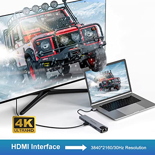 8-in-1 USB-C Hub with 4K HDMI and Ethernet