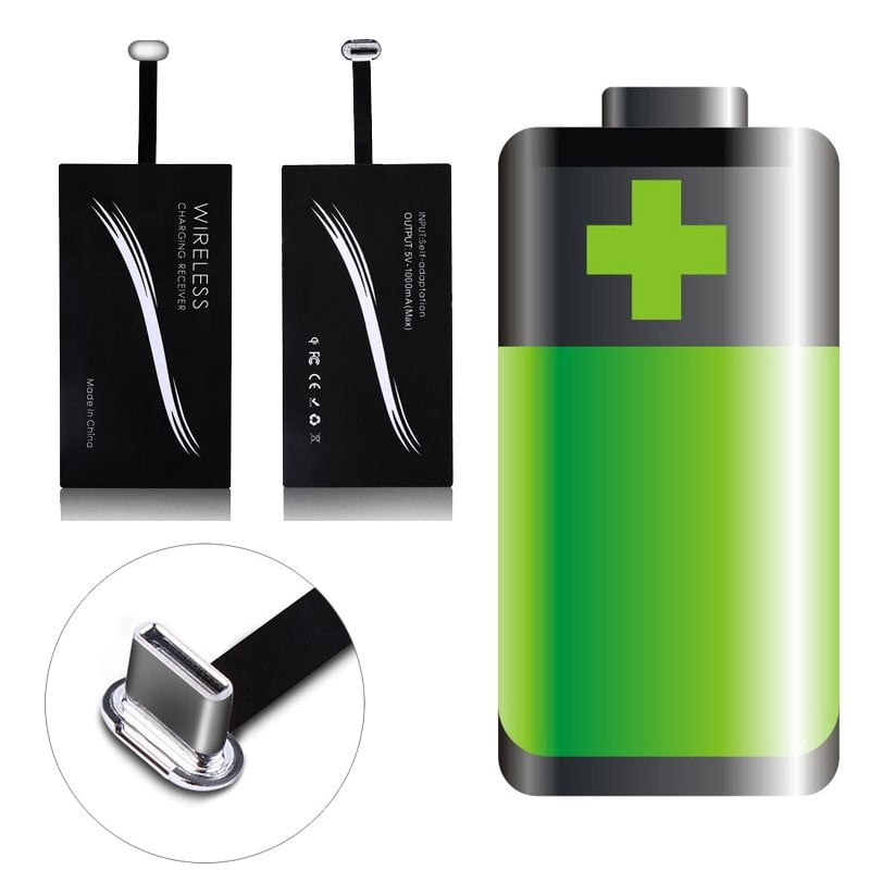 Qi Wireless Charging Receiver for USB-C Devices