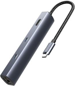 6-in-1 USB-C Hub with Power Delivery and HDMI