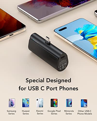 2 Pack USB-C 5000mAh Portable Fast Chargers