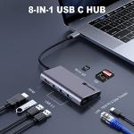 8-in-1 USB-C Hub with Ethernet and HDMI