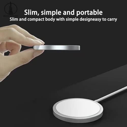 15W Wireless Charger with USB-C Cable for iPhone/Samsung