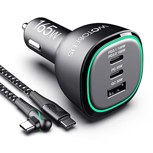 Fast-Charging USB-C Car Adapter - 165W