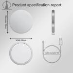 15W Wireless Charger with USB-C Cable for iPhone/Samsung