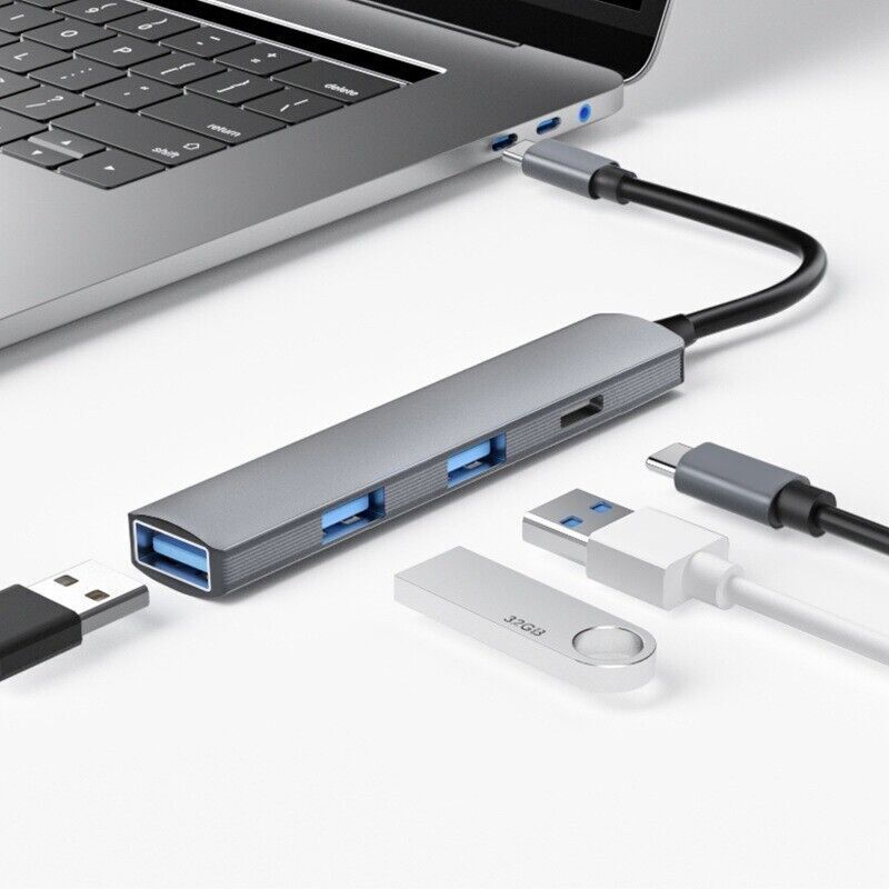 USB-C 4-Port Hub for Macbook and PC