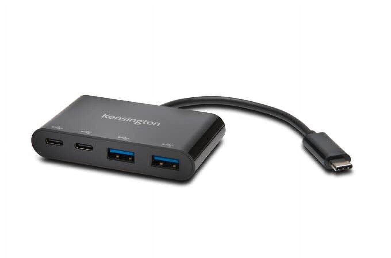 Kensington CH1000 USB-C 4-Port Hub, Black