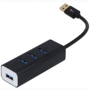 Visiontek USB-C 4 Port Hub Adapter, Black