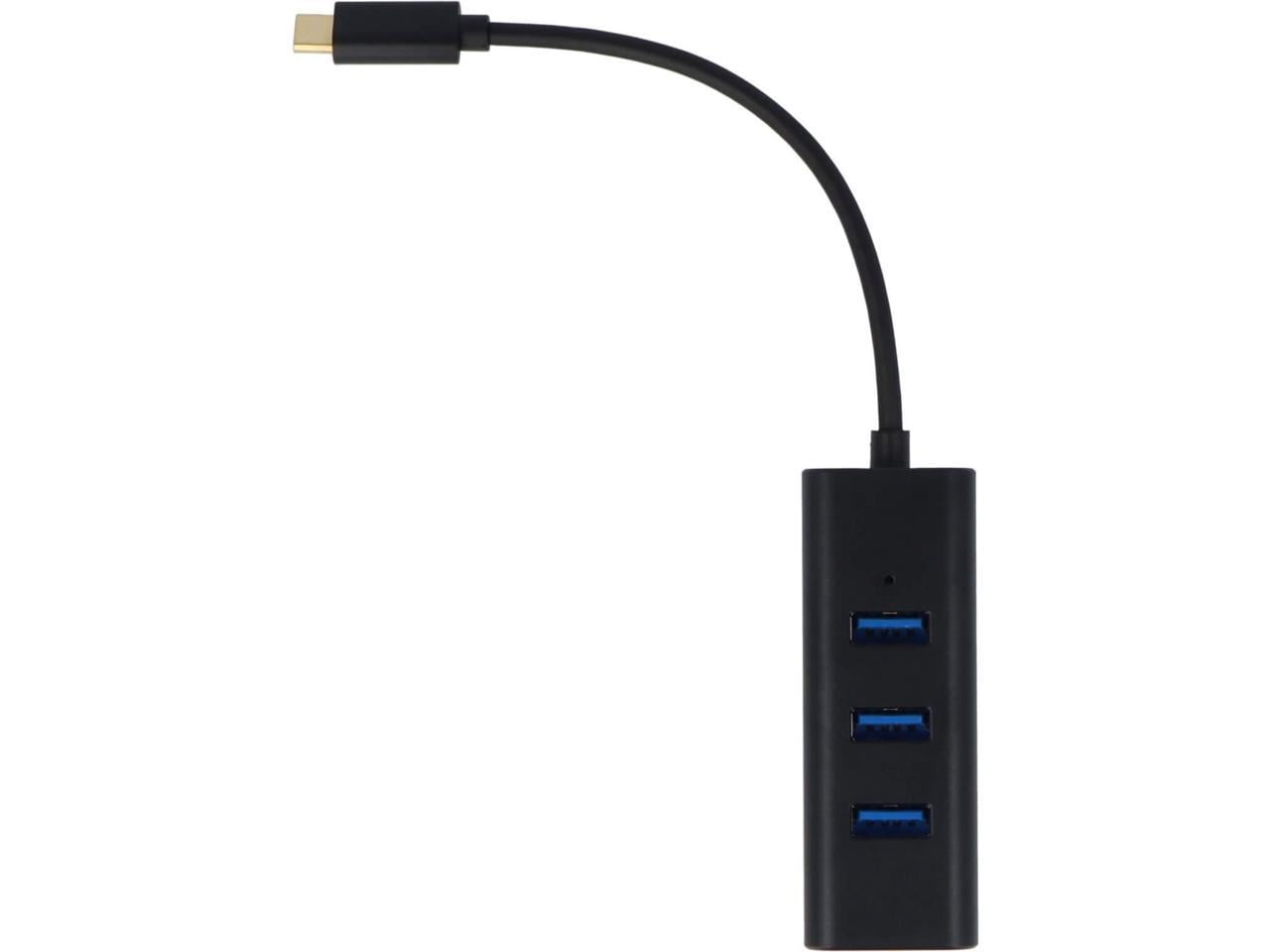Visiontek USB-C 4-Port Hub Adapter, Black