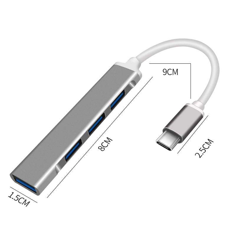 MesaSe USB-C 4-Port Hub with 4K Output