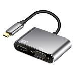Baolongking USB-C to HDMI VGA Adapter 4K