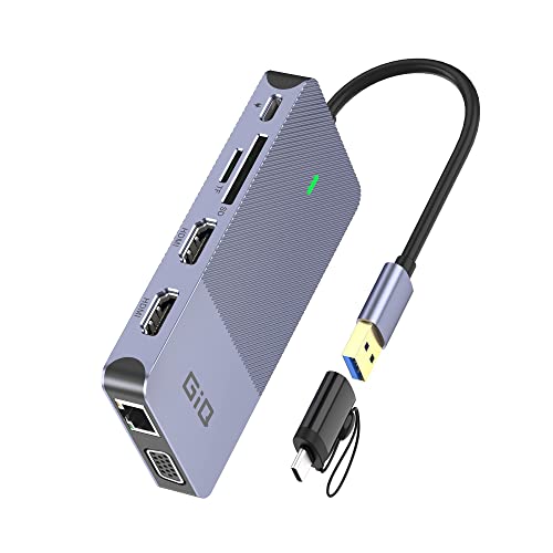 Triple Display USB C Docking Station - Grey