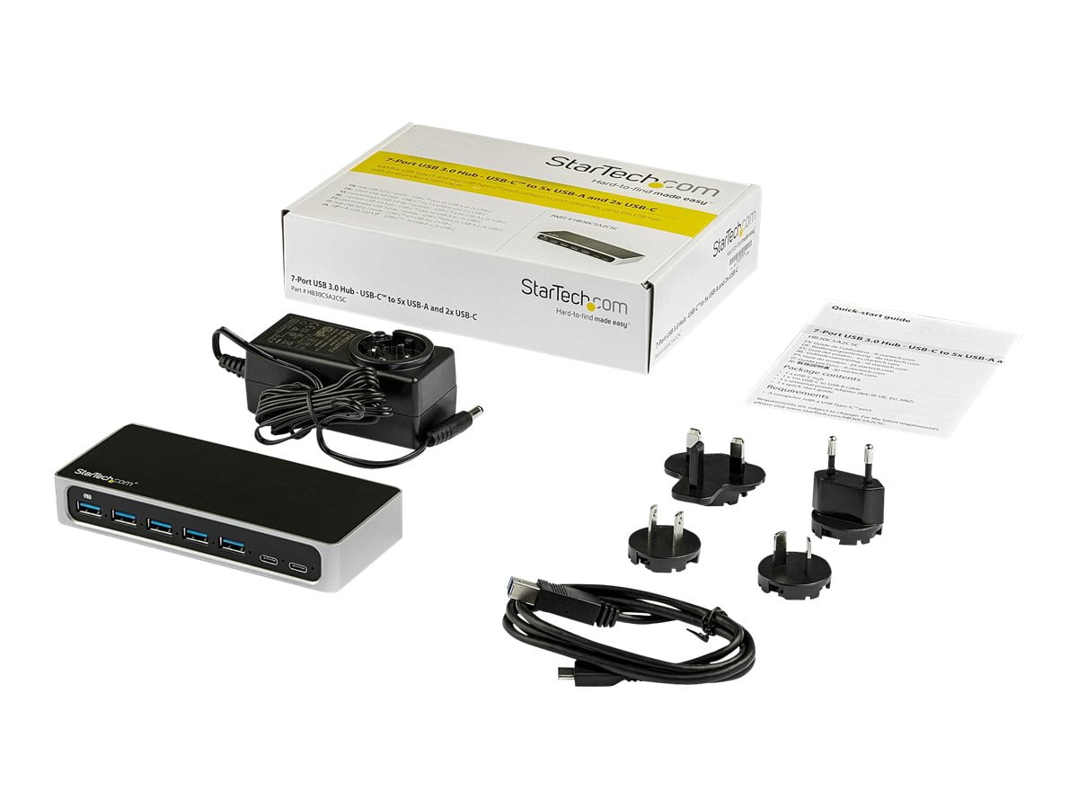 7-Port USB-C Hub with Fast Charging