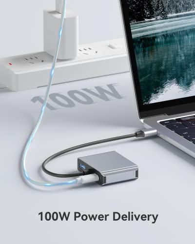 ABLEWE 4-in-1 USB-C to HDMI VGA Adapter