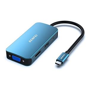 BENFEI USB-C to HDMI VGA DisplayPort Adapter
