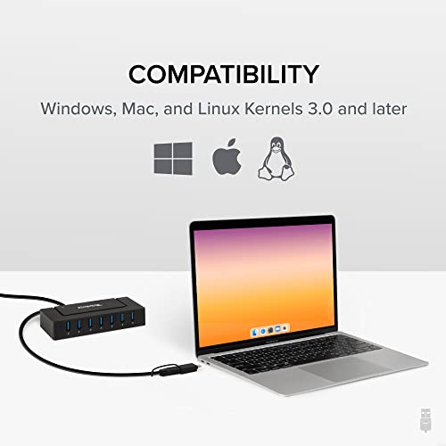 Plugable 7-in-1 USB-C Powered Hub for Laptops