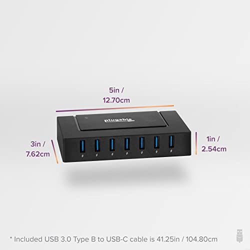 Plugable 7-in-1 USB-C Powered Hub for Laptops