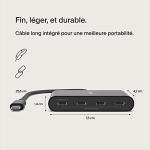 Belkin 4-Port USB-C Hub with Power Delivery