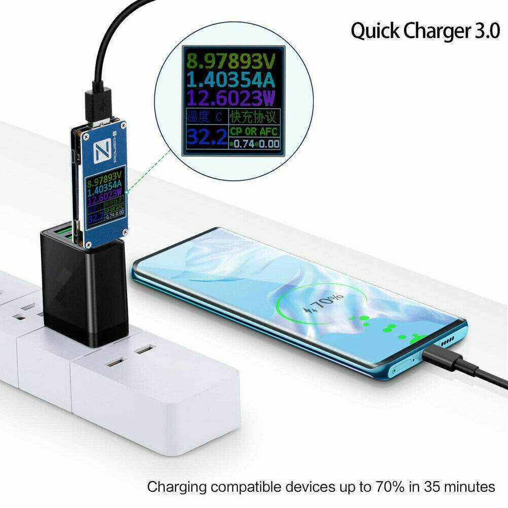 USB-C 3-Port Fast Charger Hub with QC3.0