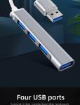 USB-C 4-Port Hub Splitter for Mac and PC
