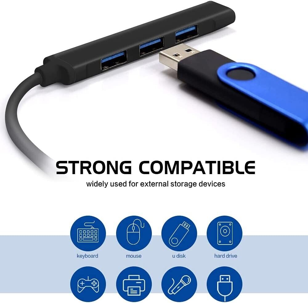 4 Port USB-C Type C Hub for Multiple Devices