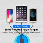 3-Port Quick Charge USB-C Wall Charger Set
