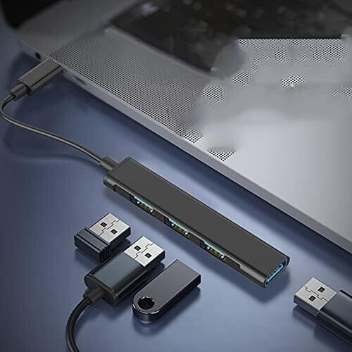 4 Port USB-C Type C Hub for Multiple Devices