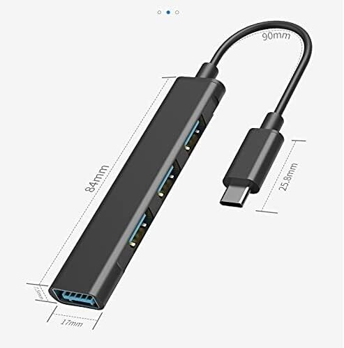 4 Port USB-C Type C Hub for Multiple Devices