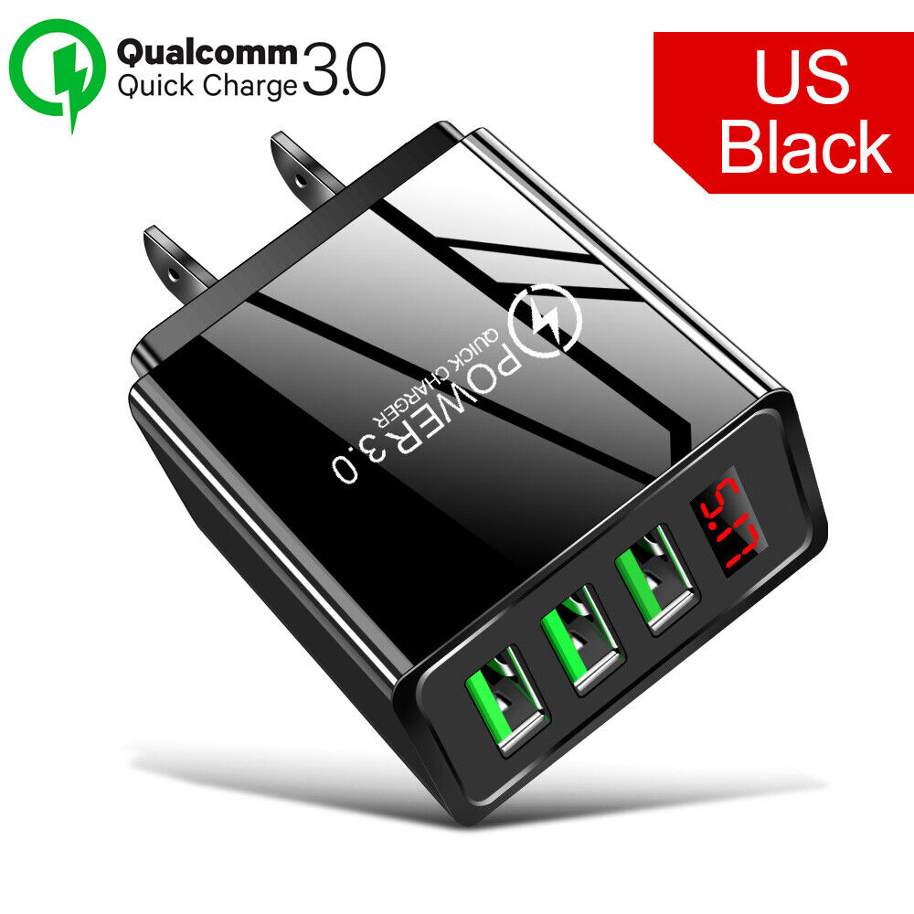 3-Port Quick Charge USB-C Wall Charger Set