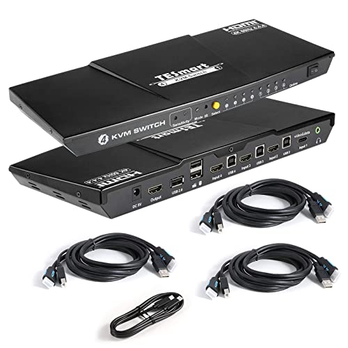 4 Port HDMI & USB-C KVM Switch - UHD 4K