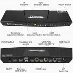 TESmart 4-Port HDMI & USB-C KVM Switch