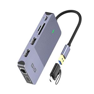 Giq USB C Docking Station for Dual Monitors