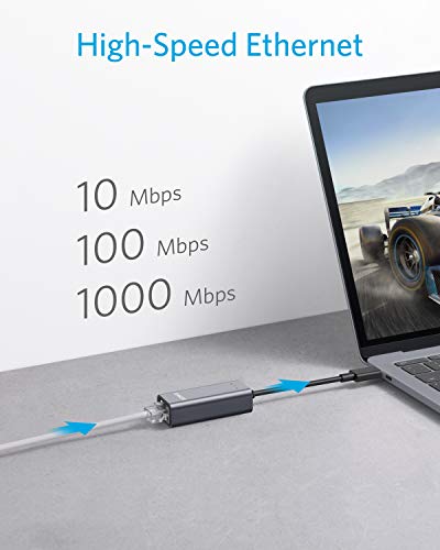 Anker USB-C to Ethernet Adapter, 1Gbps Speed