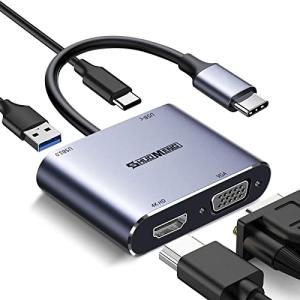 4-in-1 USB-C to HDMI VGA Adapter